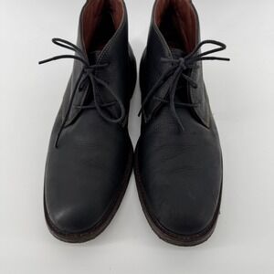 Johnston‎ & Murphy Men Black Leather Monochrome Office Wear Copeland Chukka Boot